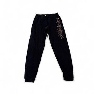 Aeropostale Black Joggers with Pink Logo